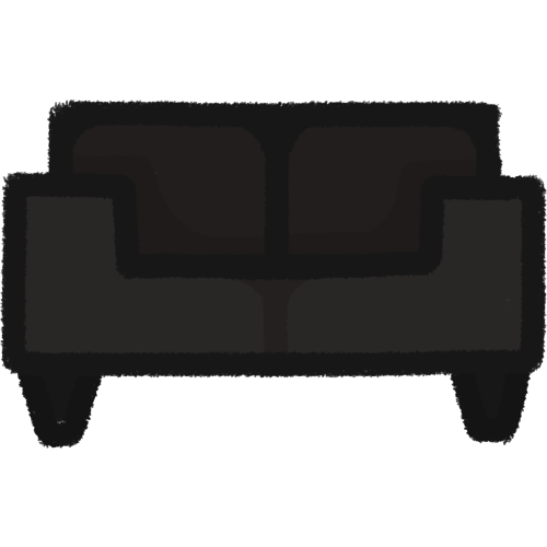  a dark down rectangular couch